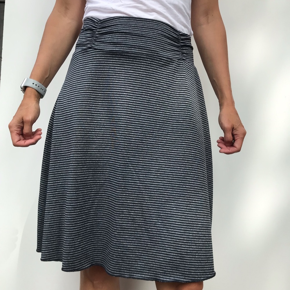 Black/Gray striped skirt